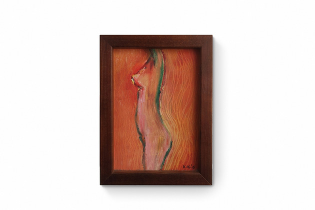 obrazy Obraz ręcznie malowany na płótnie 21x15 cm - kobieta