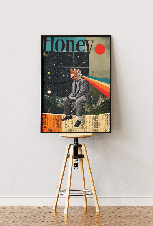 plakaty Plakat Wspomnienia - Kolaż Fine Art