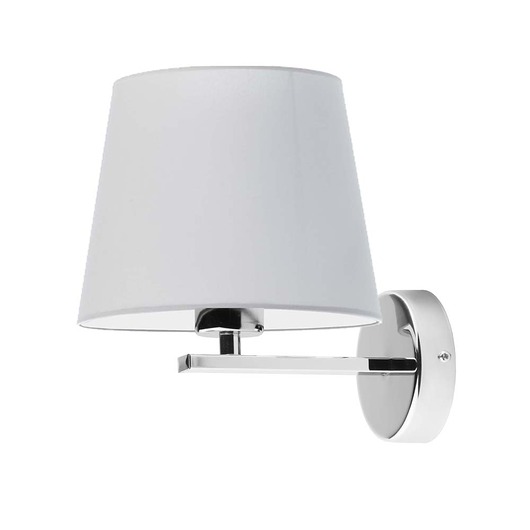 lampy do pokoju dziecka Jasnoszary kinkiet dla dzieci z abażurem PUNA KIDS