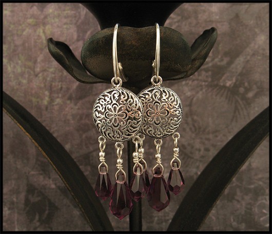LUXURY- Ametystowe Kandelabry w Kwiatach Little Dreamer