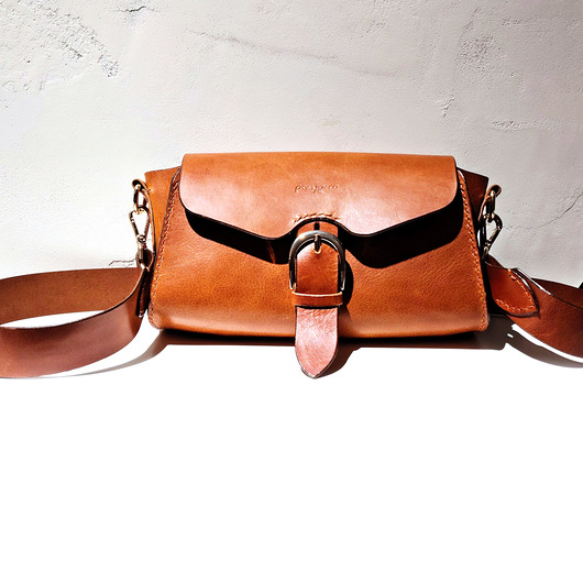 torby na ramię Flora Classic skórzana torebka na pasku