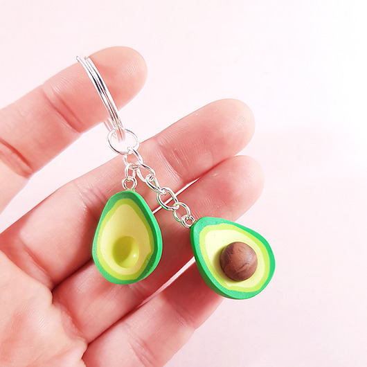 Brelok 2 połówki awokado na prezent Lemon Lovely