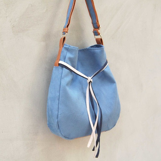 SIMPLY BAG - duża torba worek - niebieska incat