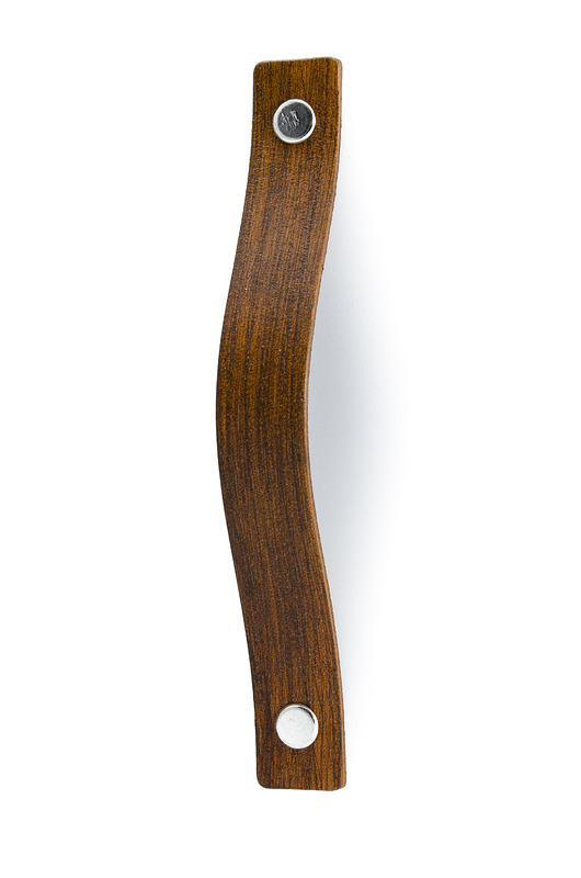 gałki do mebli Skórzany uchwyt meblowy COLORISO TAN WOOD P