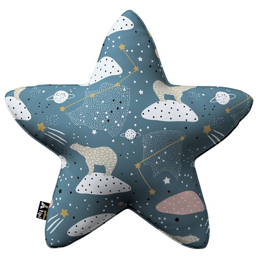 poduszki do pokoju dziecka Poduszka Lucky Star niebieska