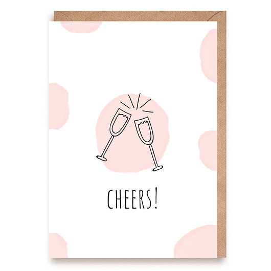 kartki okolicznościowe - wydruki Kartka z gratulacjami - "Cheers"