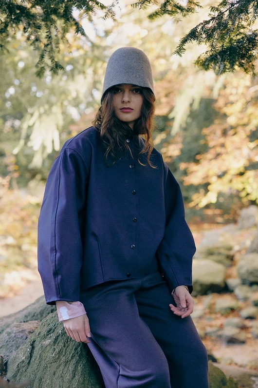 kurtki damskie Belgijka Dark Navy