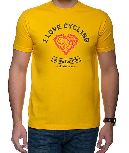 t-shirty męskie Koszulka T-SHIRT.  I love cycling