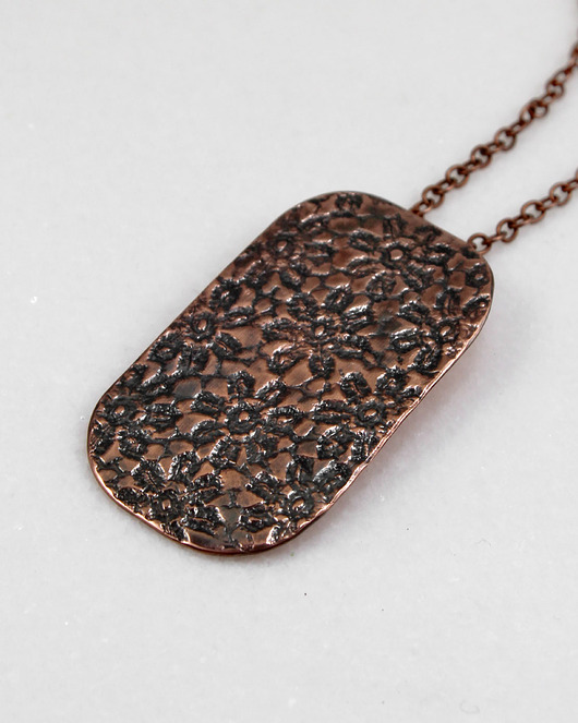 wisiory Kwiaty - miedziany wisior - ooak