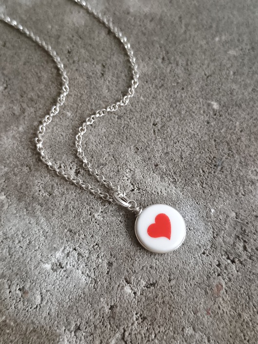 wisiory Naszyjnik serduszko