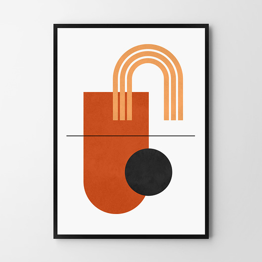 Plakat Boho geometria  HOG STUDIO