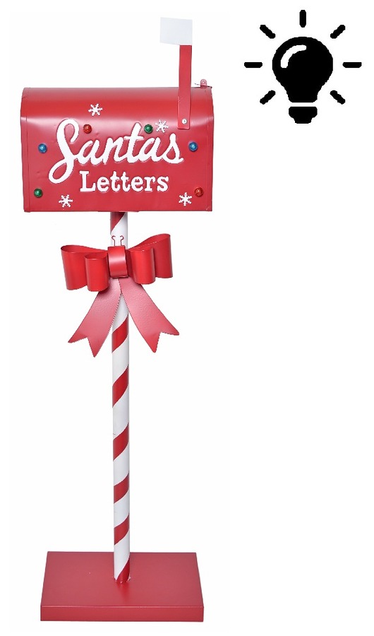 skrzynki, kufry i pudła Skrzynka na listy Santas Letters LED 103,5 cm