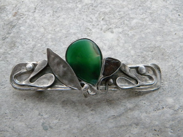 agat / bursztyn- klamra Beata Trotter