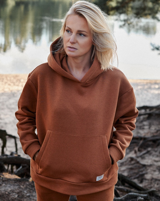 bluza z kapturem damska Bluza RUDA WIEWIÓRA