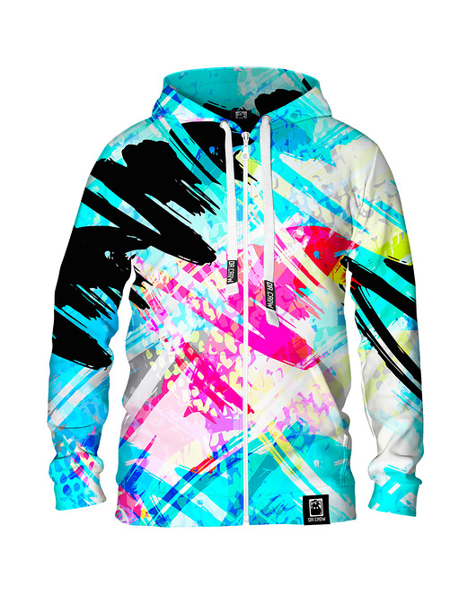 bluza z kapturem damska Damska Bluza Expres Zamek DR.CROW Scribbles