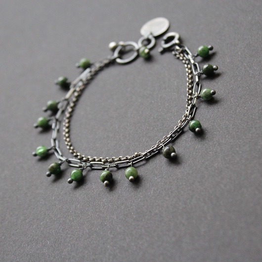 bransoletki z kamieni naturalnych Bransoletka Diopsyd