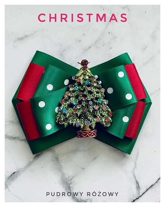 broszki Brosza z Choinką Święta Mikołajki