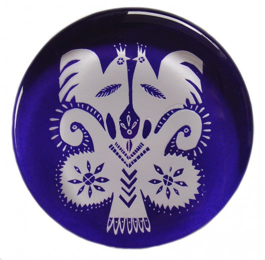 Przycisk do papieru KOGUTKI Borowska Glass Design