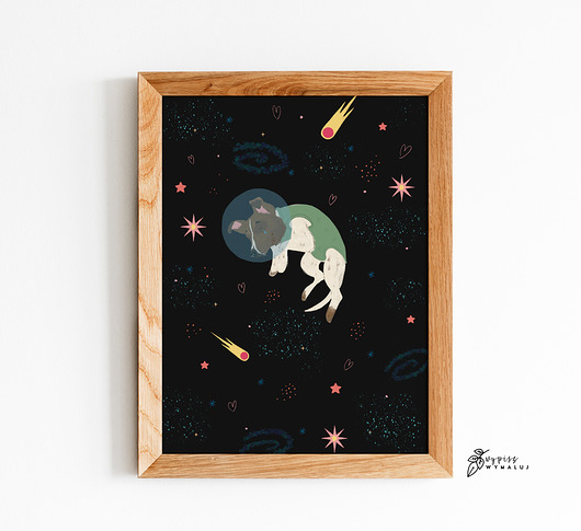 plakaty Plakat  "Łajka"