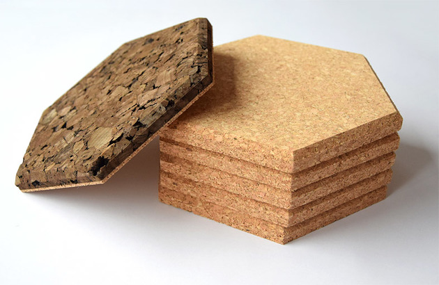 Korek brązowy Panel korkowy Hexagon S L XL auraHome