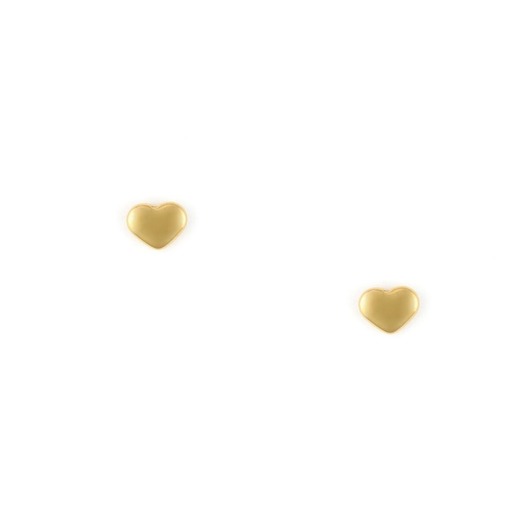 kolczyki - inne Kolczyki mini puchate serca - kolczyki sztyfty ze stali szlachetnej