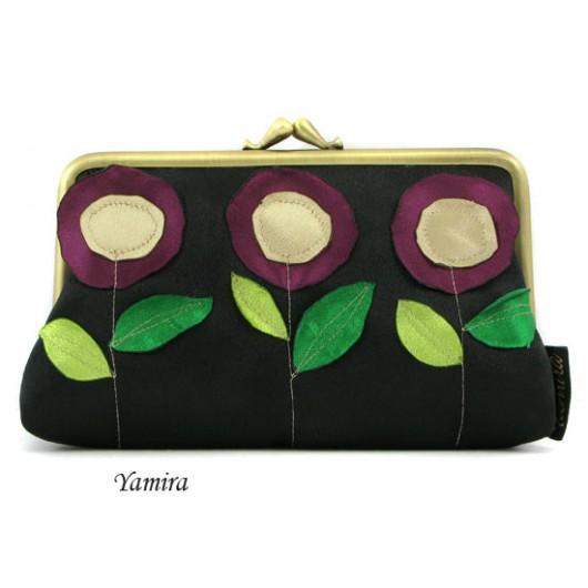 Torebka - kosmetyczka :: black flowers :: yamira