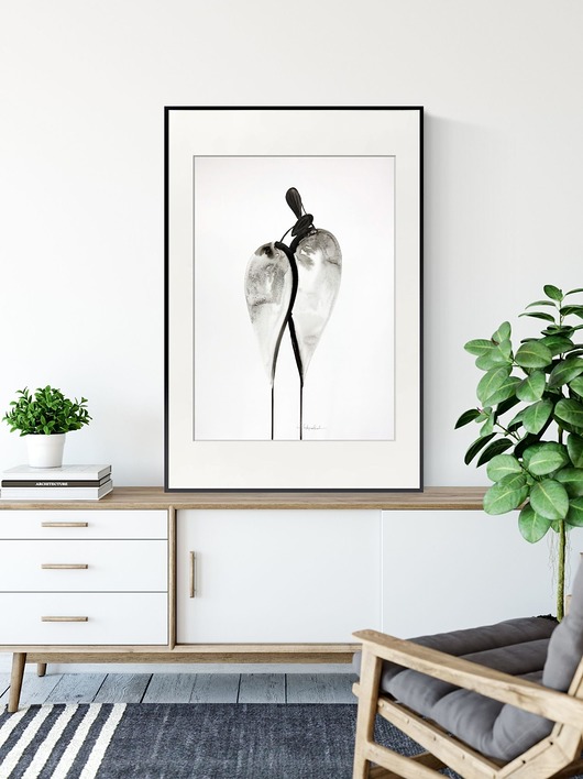 grafika 50X70 cm wykonana ręcznie, plakat Krystyna Siwek Art