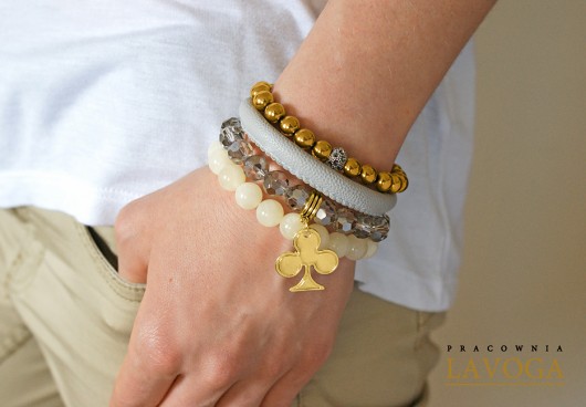 Crystal,hematite & strap set. Lavoga