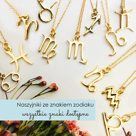 Naszyjnik znak zodiaku srebro złocone dla mamy Anemon Atelier