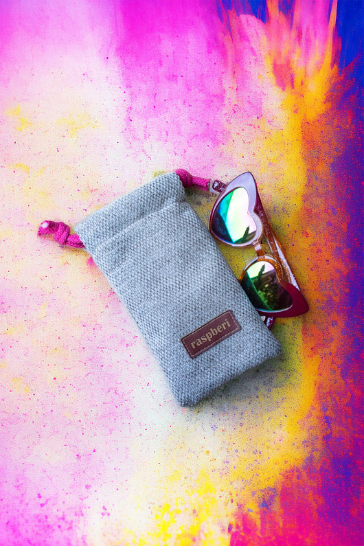 okulary damskie Etui na okulary z plecionki