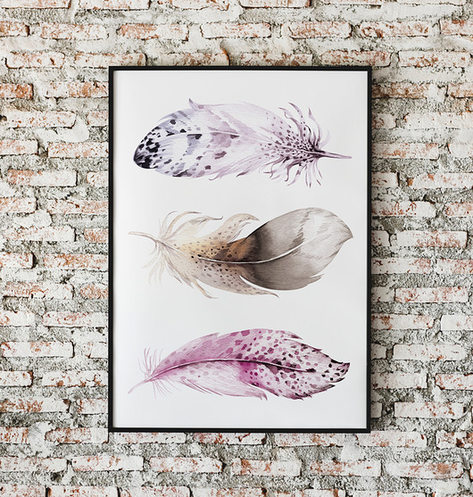 Plakat Piórka  30x40 cm  HOG STUDIO