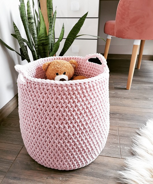 pojemniki na zabawki Kosz na zabawki pleciony