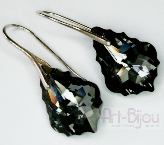 Baroque Silver Night - kolczyki margot