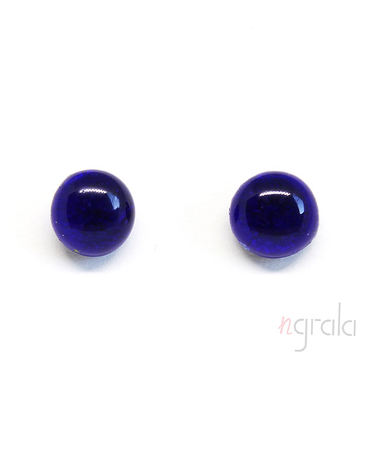 Kolczyki Dark Blue Drop Natalia Grala