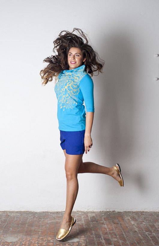 AgaBrwi Design | bluzka  MEDUZA turkus AgaBrwi