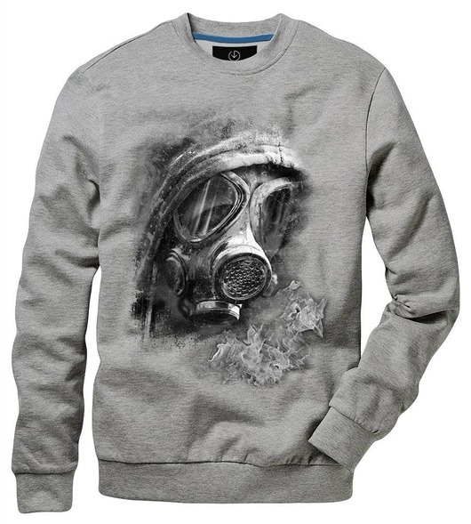 bluzy męskie Bluza marki UNDERWORLD unisex Gas mask