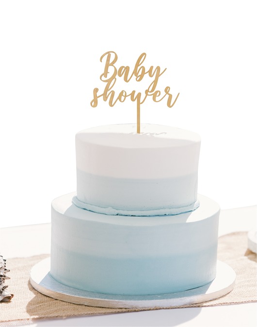 ozdoby na chrzest Topper na tort Baby Shower