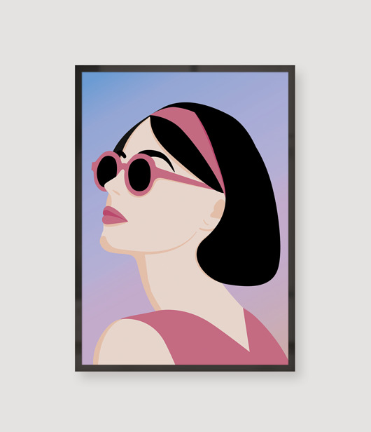 grafiki i ilustracje Letnie niebo A4