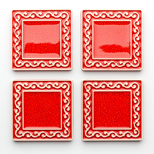 kafle i panele Kafle VIVACE czerwone, 6cm x 6cm