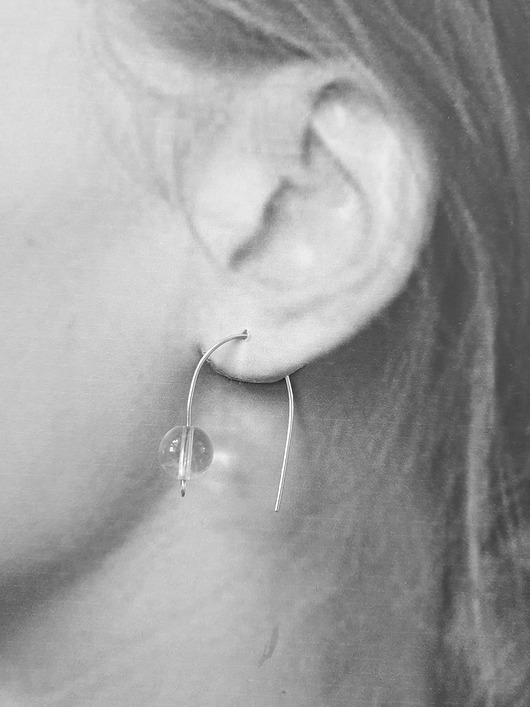 kolczyki z kamieniami Kolczyki ROOTS kryształ górski