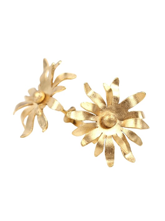 kolczyki pozłacane Kolczyki sztyfty - Stokrotki złote