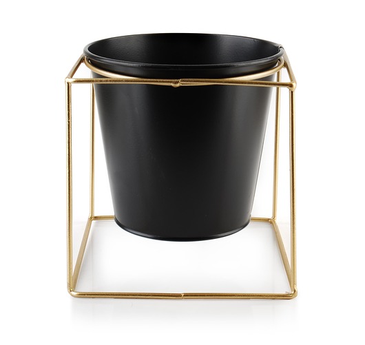 Kwietnik Osłonka Metalowa Black M MIA home