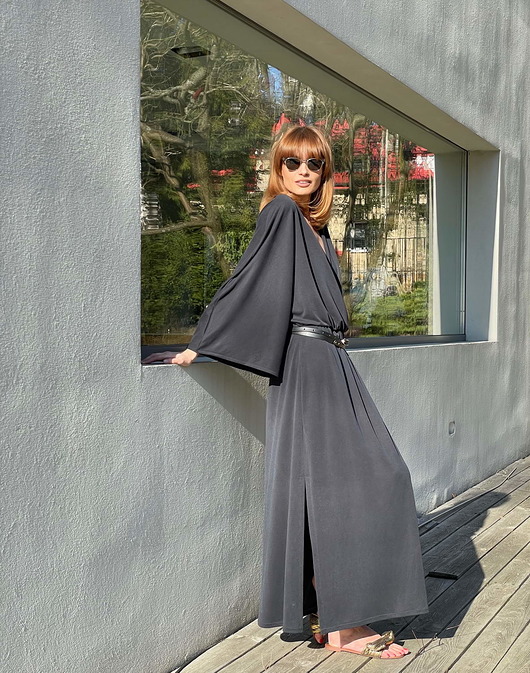 sukienki maxi damskie Letnia Sukienka Kimono Maxi Emma