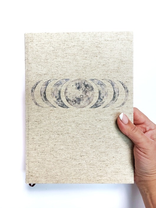 notatniki i albumy Notes Moon 17x24 cm cm 300 stron  ecru