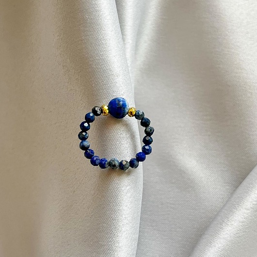 pierścionki elastyczne Pierścionek UNO Lapis Lazuli