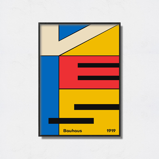 plakaty Bauhaus Art Exhibition Poster