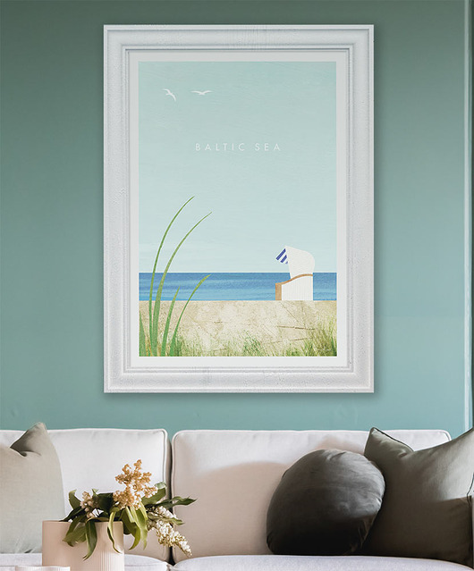 plakaty Morze Bałtyckie - plakat vintage art giclee