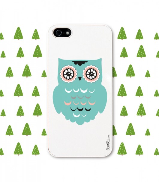 I Phone Case Sowa turkusowa :) Bavika