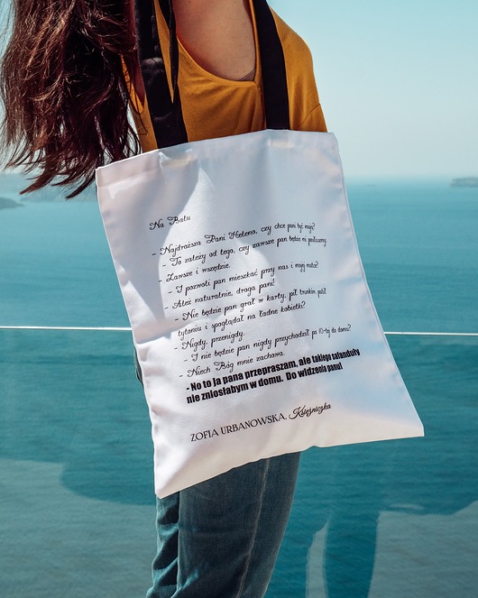 torby na ramię Torba z cytatem, Zofia Urbanowska "Safanduła"
