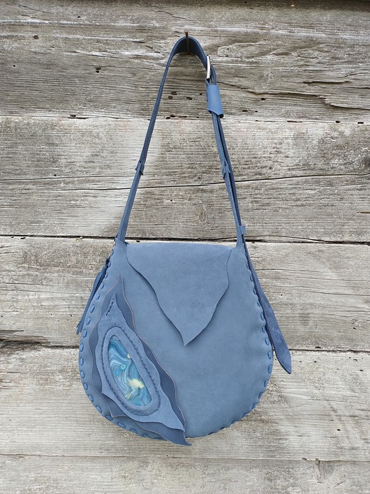 torby na ramię Torebka skórzana wykonana ręcznie .Kropla,